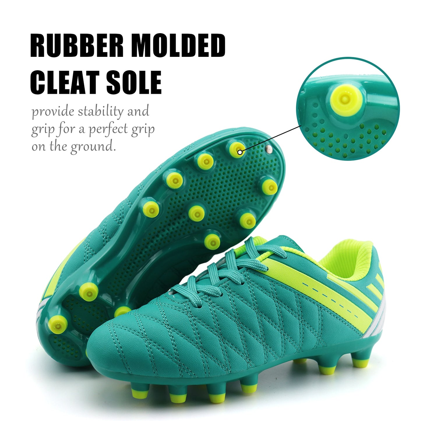 Athletic  Boys & Girls Cleated Soccer/Football Shoes