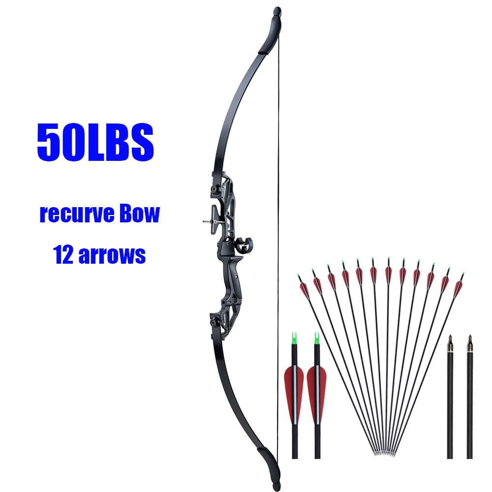 Archery Huntingdoor Recurve Hunting Bow Set 30-40 Lbs