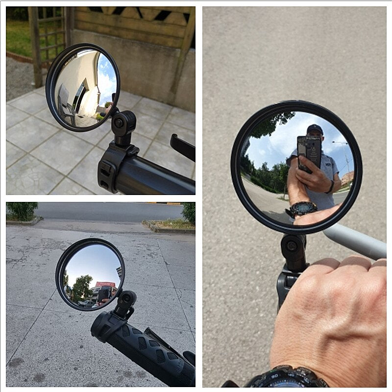 Universal Bicycle Accessory Cycling Rearview Adjustable Wide-Angle Mirror