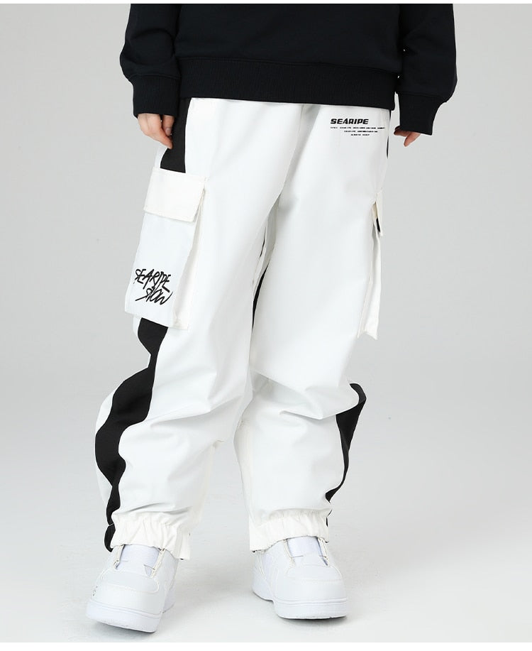 Ski Winter (SEARIPE) Reflective Snow Pants,  Men and Women