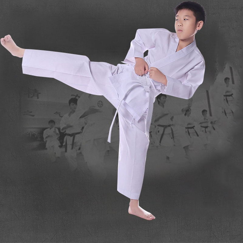 Martial Art Traditioinal Karate White Uniform With Belt