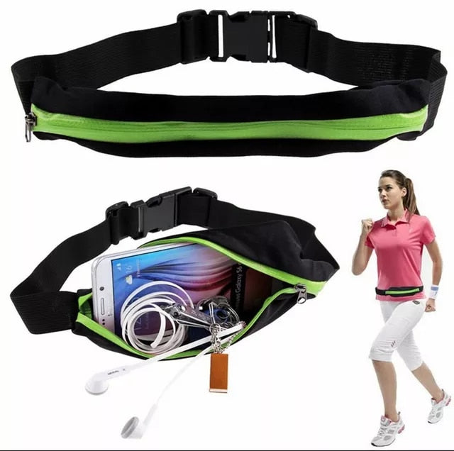 Sport Fitness Canvas Jogging Waistband Belt Bag Women/Men