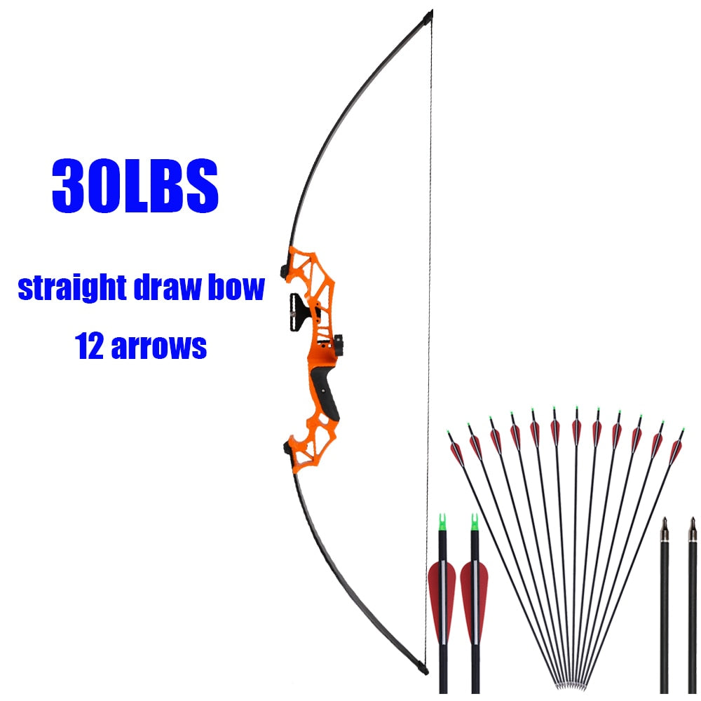 Archery Huntingdoor Recurve Hunting Bow Set 30-40 Lbs