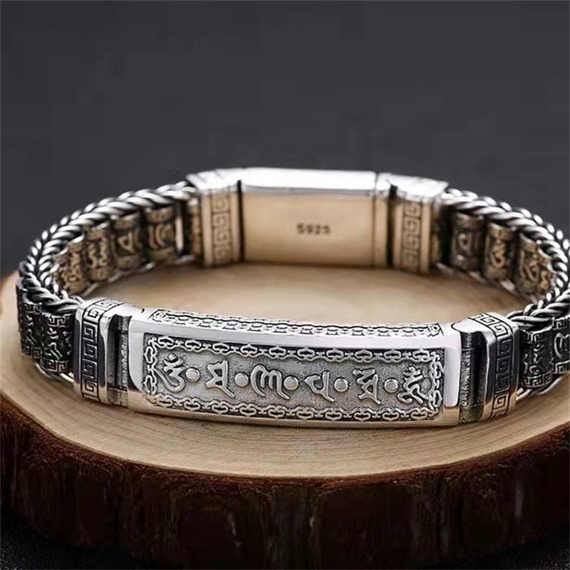 Mens Thai Silver Chain Bracelet Jewelry