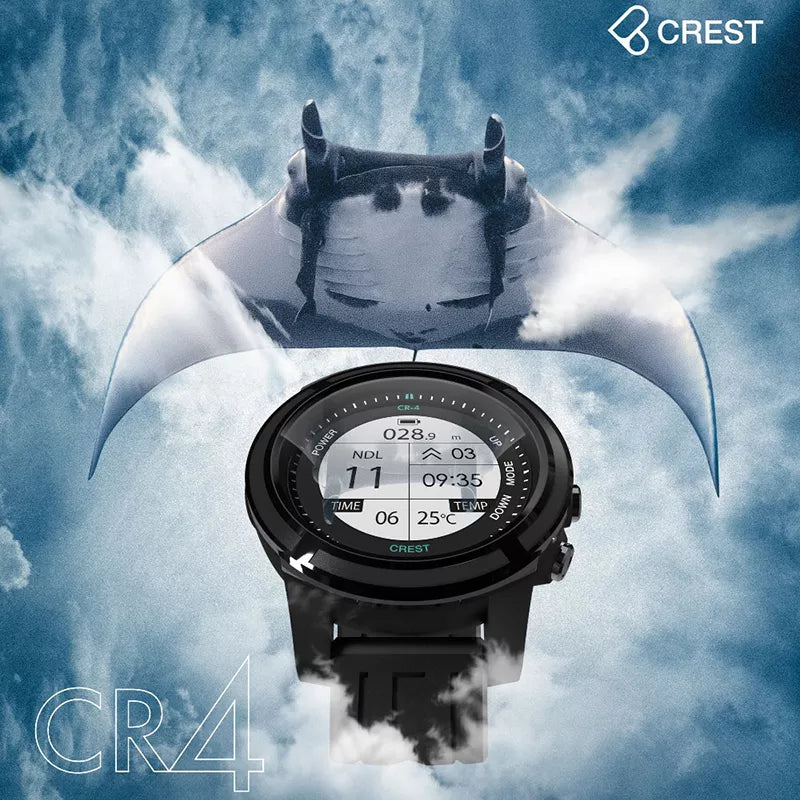 "CREST" Scuba Diving Smart Watch 100 Meter Depth