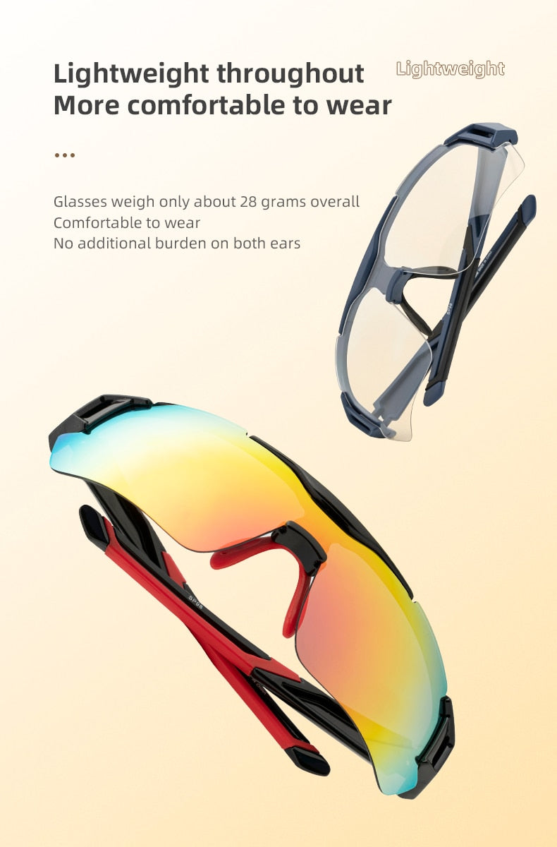 SUNGLASS "ROCKBROS" Polarized Cycling Sunglass lenses