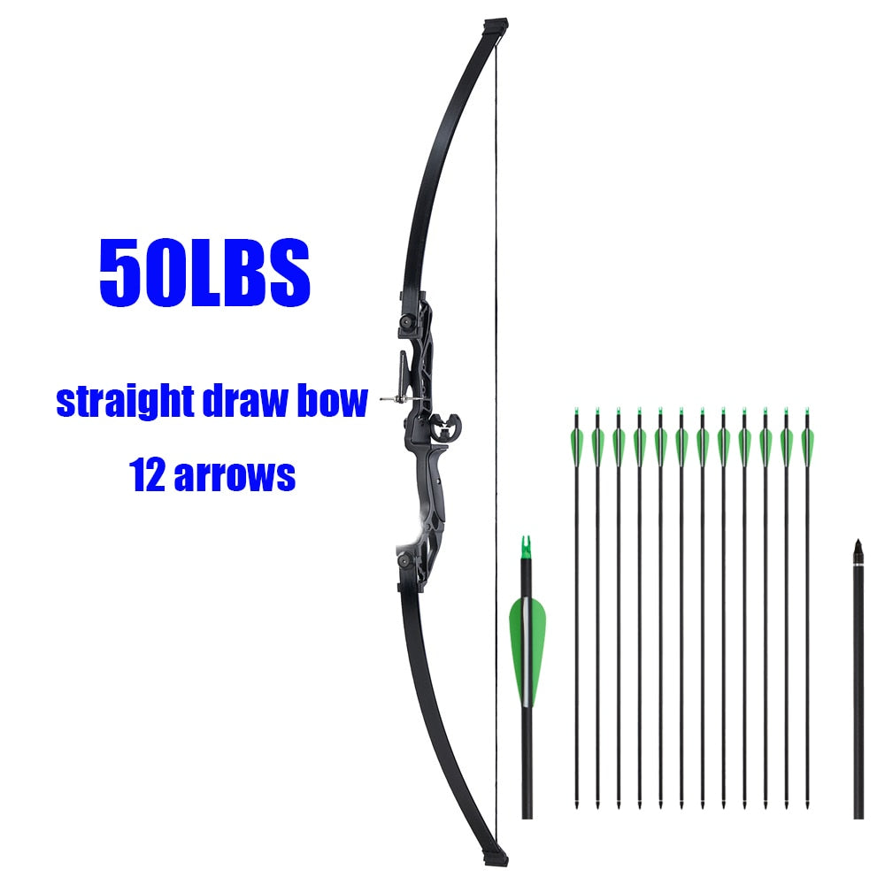 Archery Huntingdoor Recurve Hunting Bow Set 30-40 Lbs