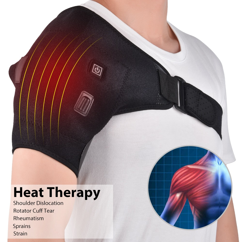 Electric Heat Therapy Shoulder Support Brace