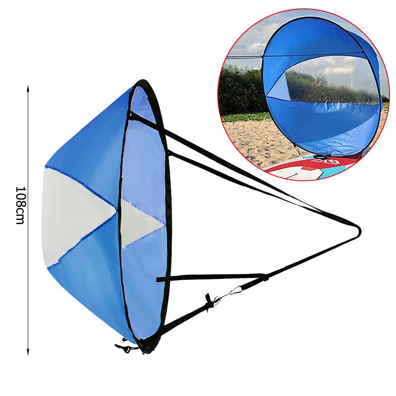 PVC Foldable Kayak Wind Chutes for Water Sailing Sports