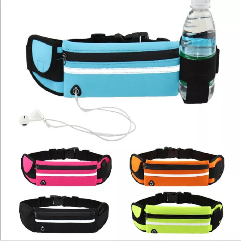 Sport Fitness Canvas Jogging Waistband Belt Bag Women/Men