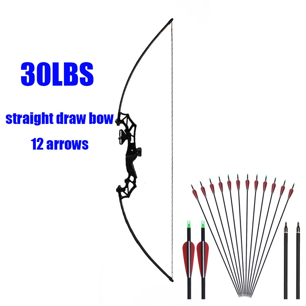 Archery Huntingdoor Recurve Hunting Bow Set 30-40 Lbs