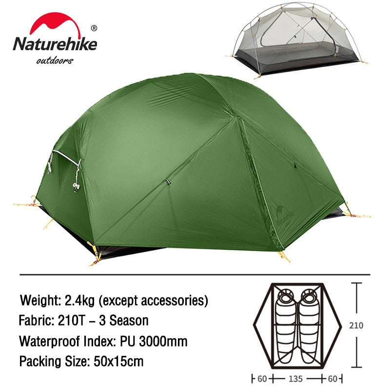 TENT "NATUREHIKE" Mongar Double Layer Waterproof Tent