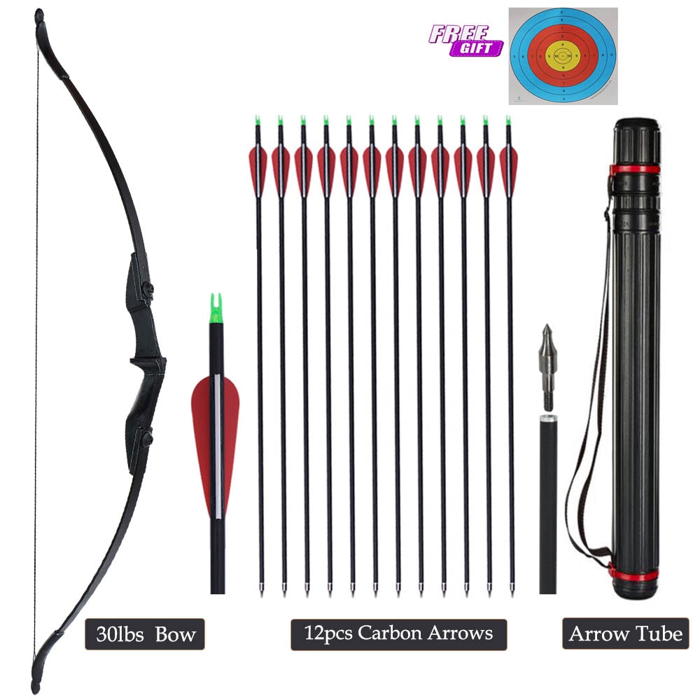 Archery Right/Left Hand Recurve Hunting Bow 20/30/40 lbs