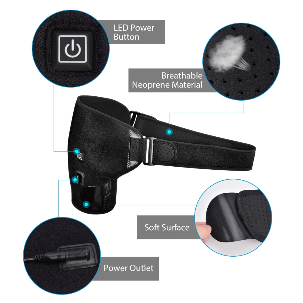 Electric Heat Therapy Shoulder Support Brace