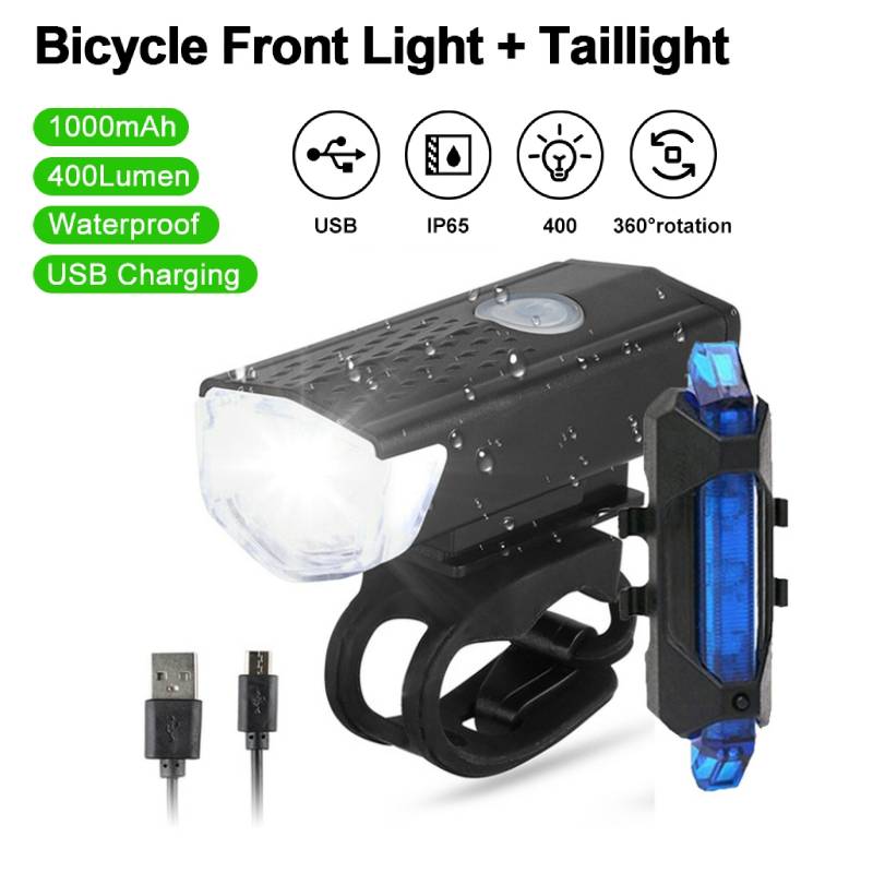 Bicycle Accessory Front Headlight Rechargeable Lantern Lamp