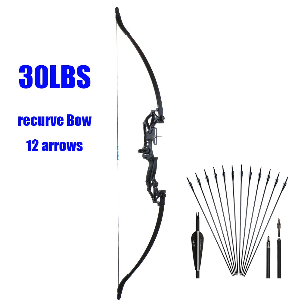 Archery Huntingdoor Recurve Hunting Bow Set 30-40 Lbs