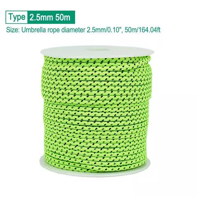 Reflective Multifunctional Outdoor Para-cord Luminous Umbrella Rope