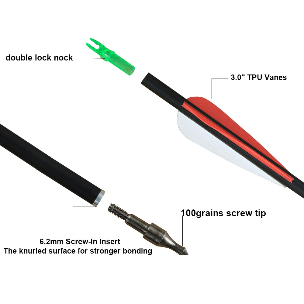 Archery Right/Left Hand Recurve Hunting Bow 20/30/40 lbs