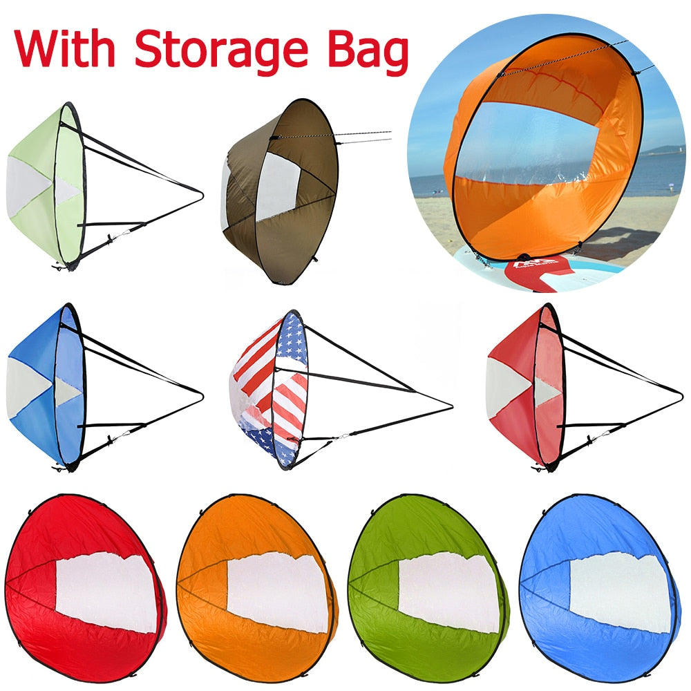 PVC Foldable Kayak Wind Chutes for Water Sailing Sports