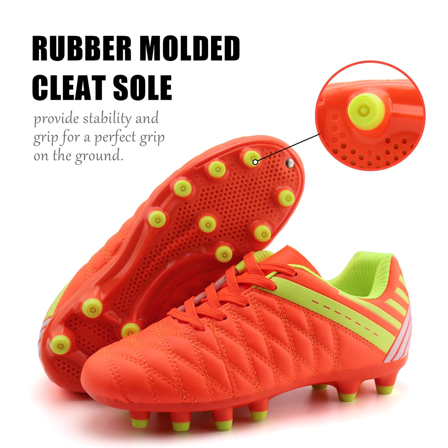 Athletic  Boys & Girls Cleated Soccer/Football Shoes