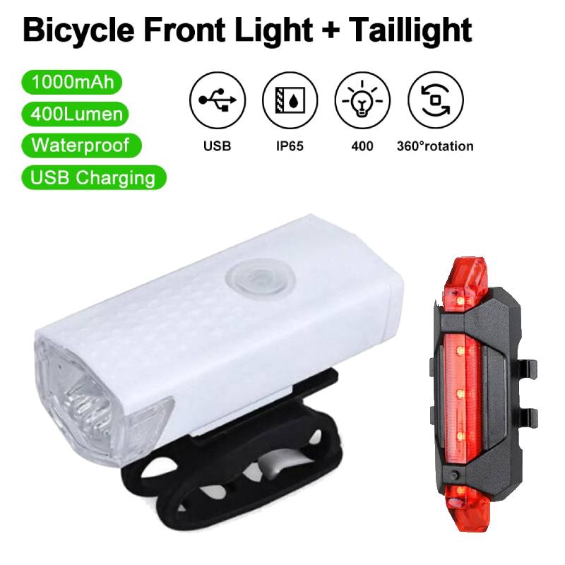 Bicycle Accessory Front Headlight Rechargeable Lantern Lamp