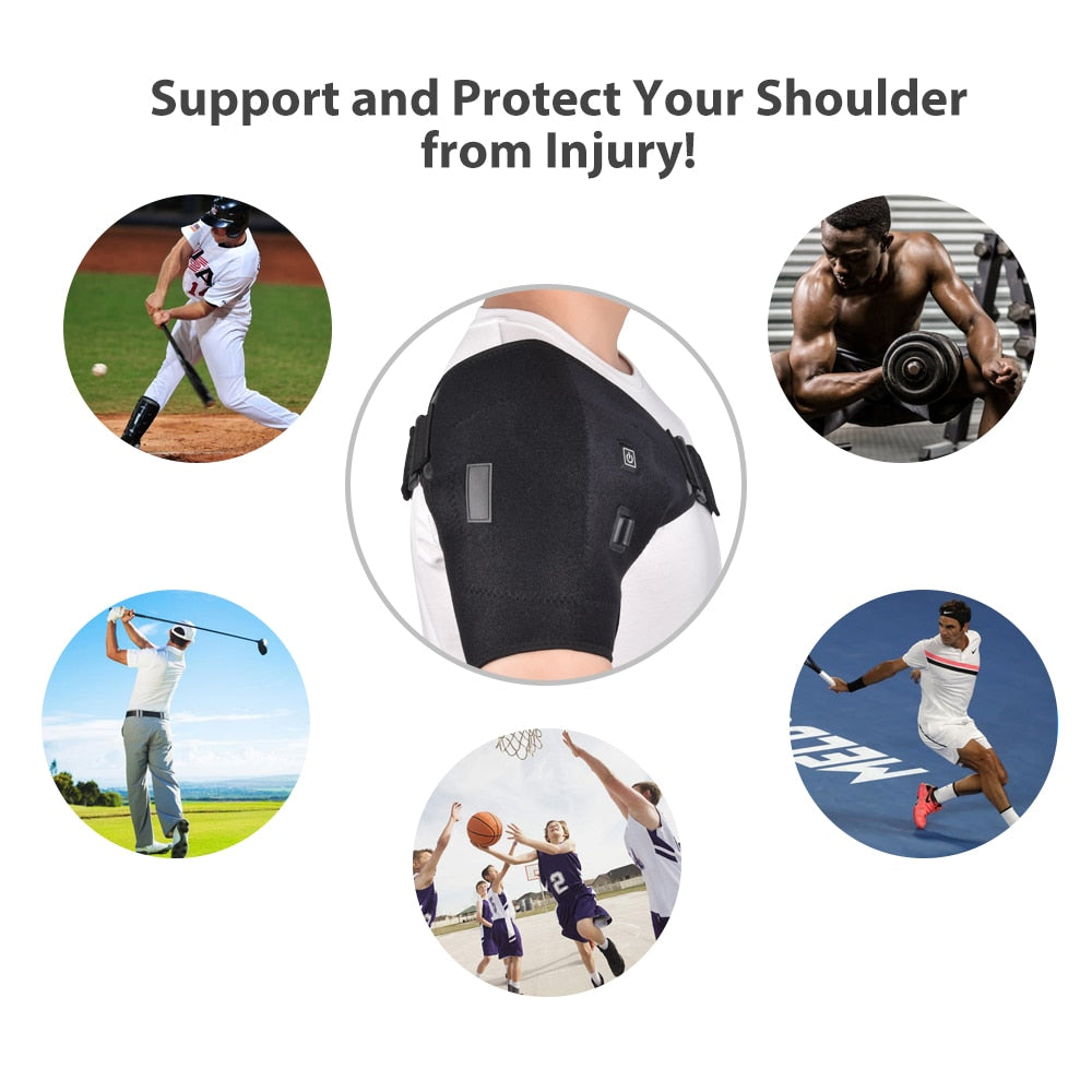 Electric Heat Therapy Shoulder Support Brace