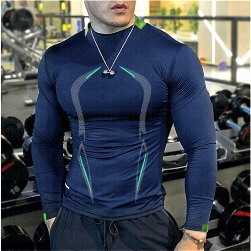 Men Bodybuilding, Running Athletic Long Sleeve T Shirt