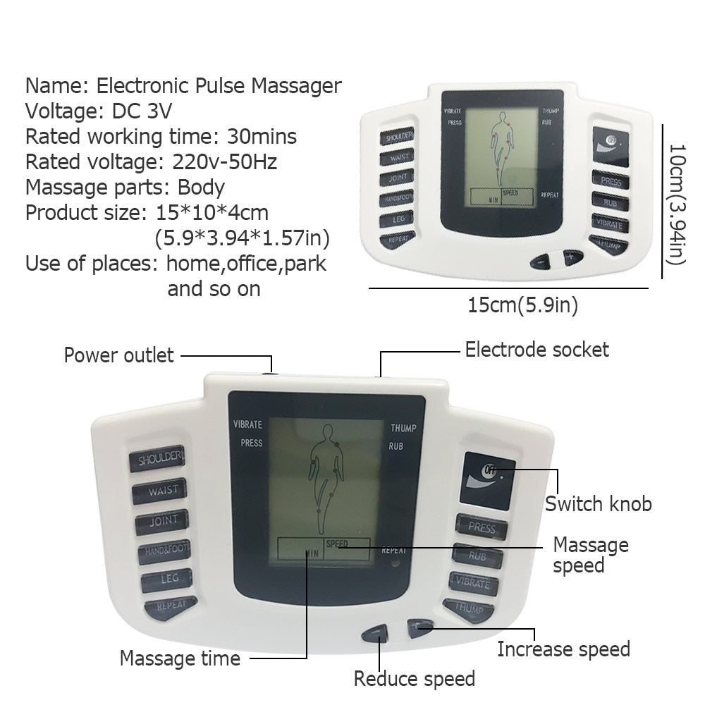 Tens Electrode Pads Massage Muscle Stimulator