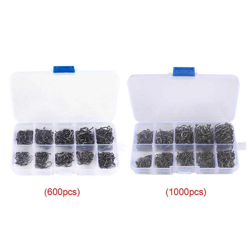 FISHING Hooks Carbon Steel 600/1000 pcs Box