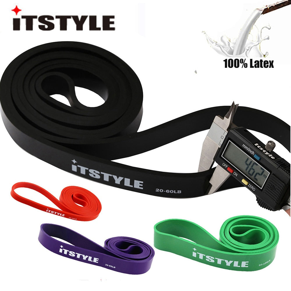 41&quot; Fitness Resistance Bands Natural Latex Power rubber Expander gym training workout Yoga elastic Rubber band