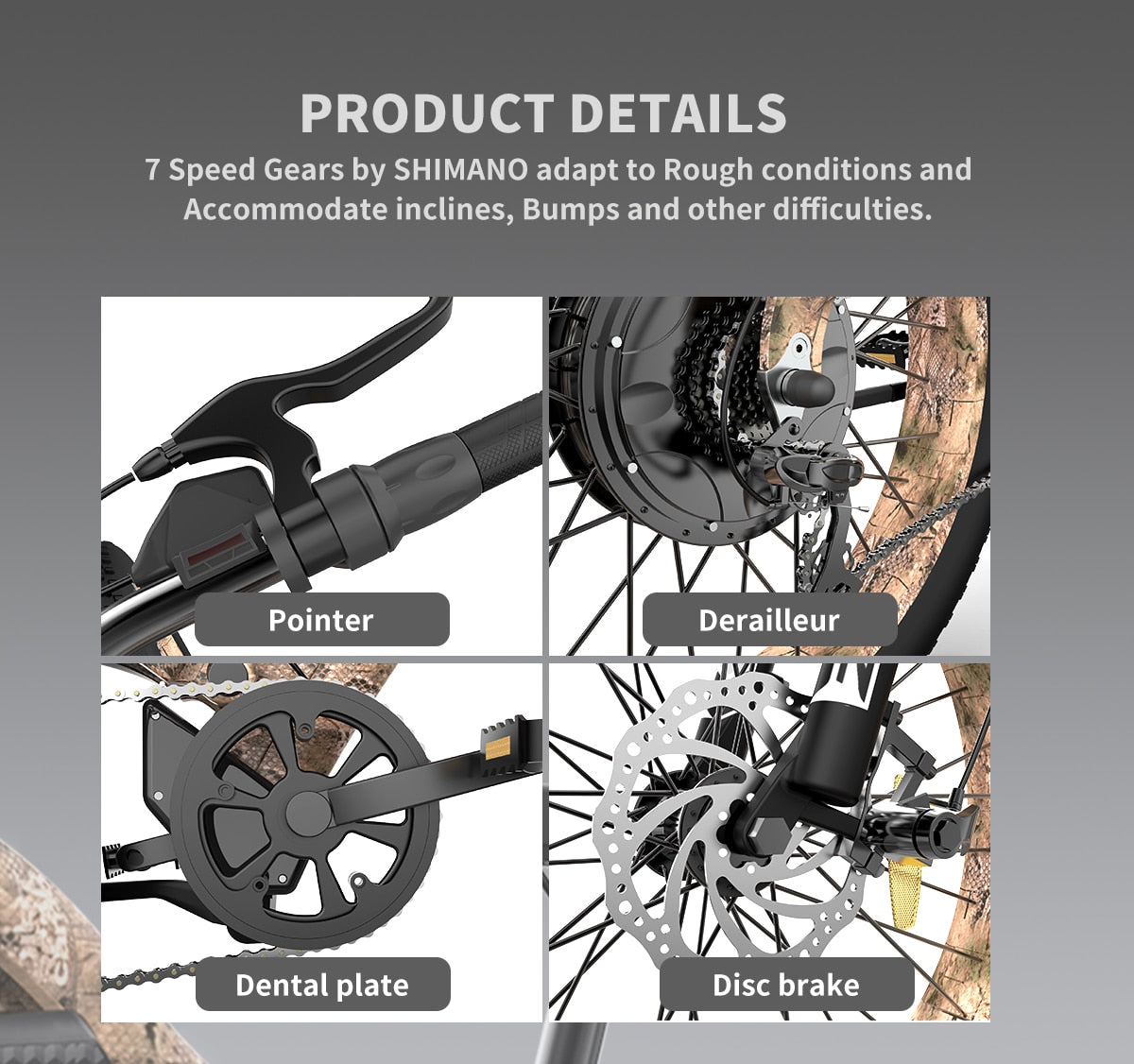 AOSTIRMOTOR ANNACONDA  Electric Mountain/Beach/City Cruiser E-Bike