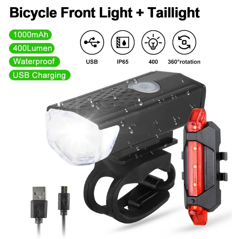 Bicycle Accessory Front Headlight Rechargeable Lantern Lamp