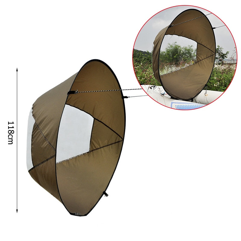 PVC Foldable Kayak Wind Chutes for Water Sailing Sports