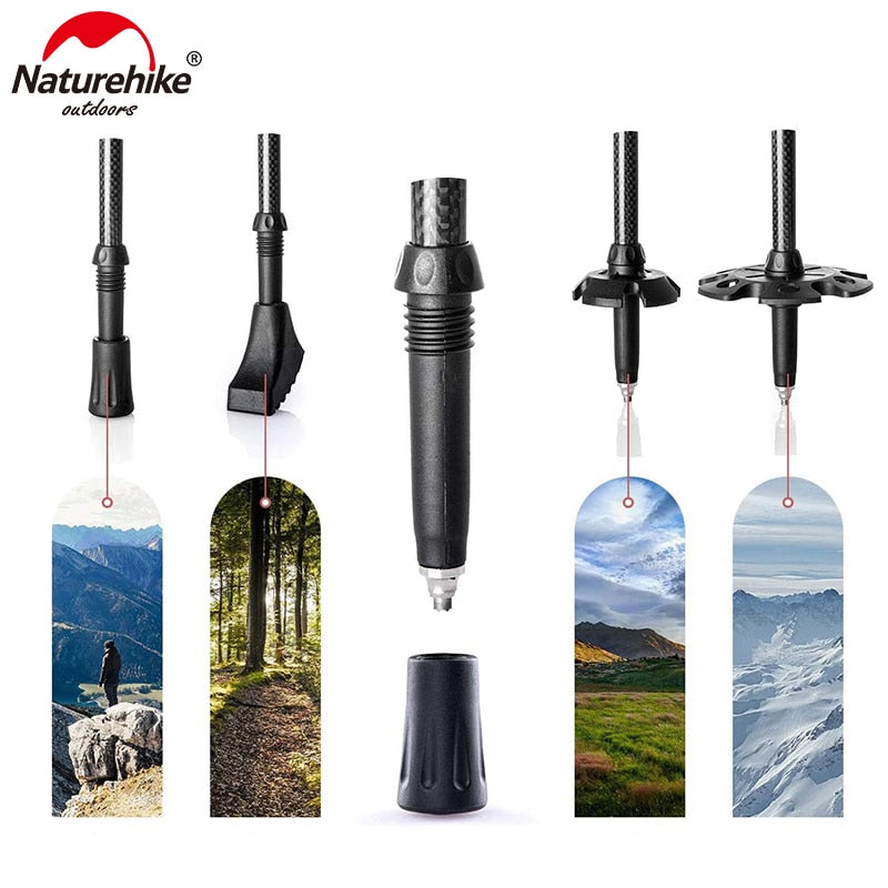 Nature Hike Trekking Poles Collapsible Hiking/Climbing Stick