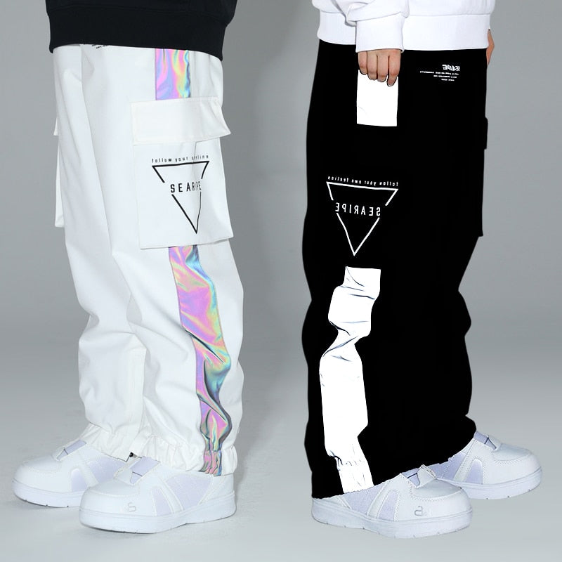 Ski Winter (SEARIPE) Reflective Snow Pants,  Men and Women