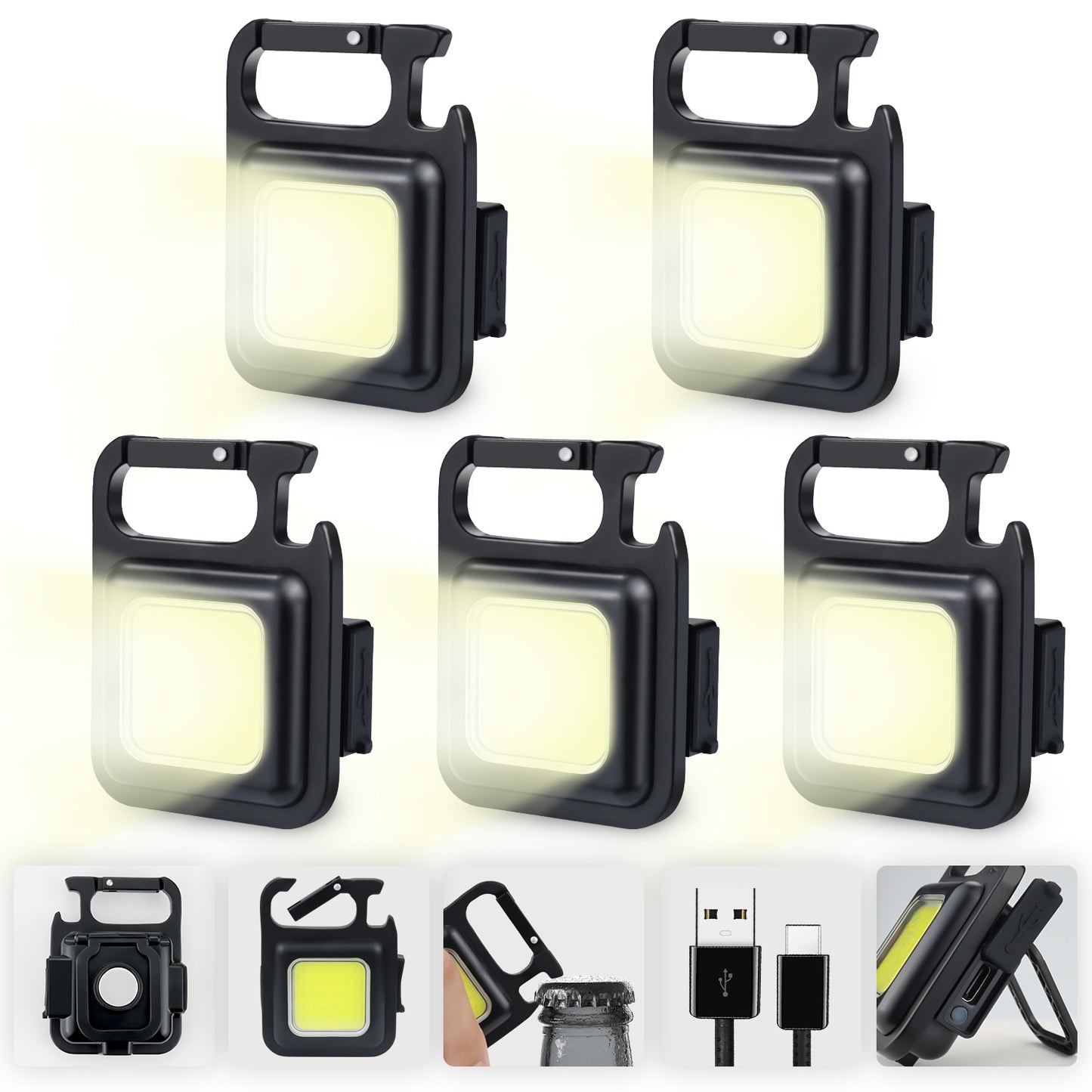 Camping Rechargeable Portable Lanterns Light 1-5 pc Packages