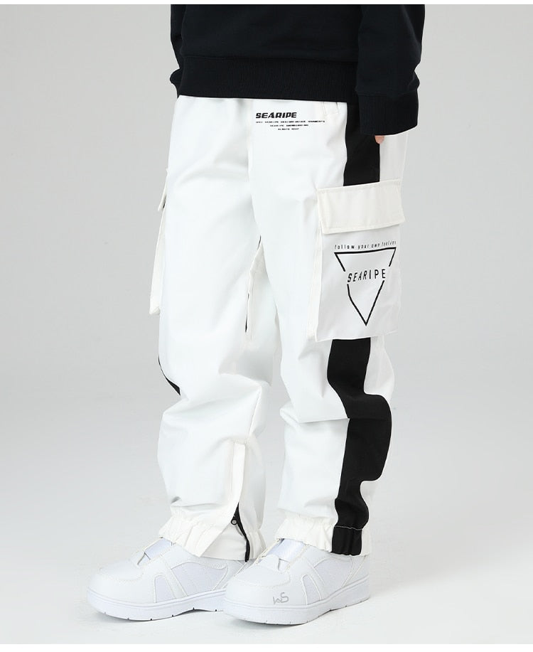 Ski Winter (SEARIPE) Reflective Snow Pants,  Men and Women