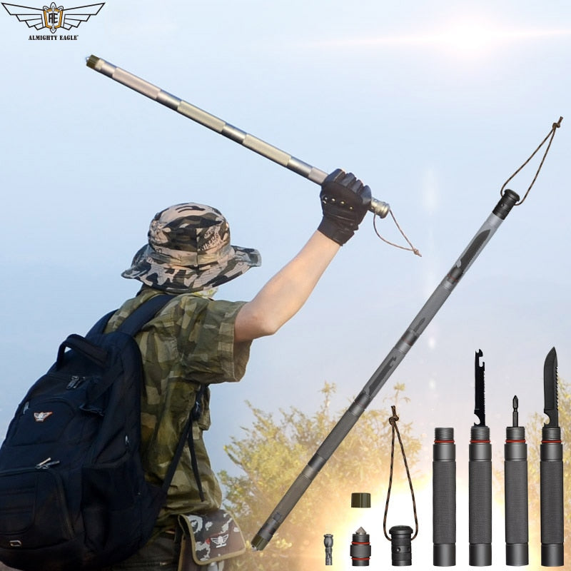 Walking Outdoor Alpenstock Hiking Camping Multifunctional Sticks