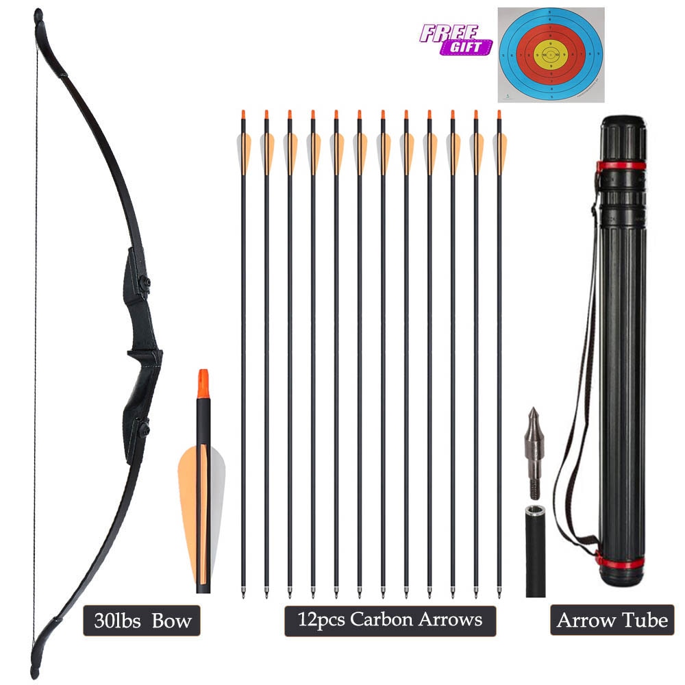 Archery Right/Left Hand Recurve Hunting Bow 20/30/40 lbs