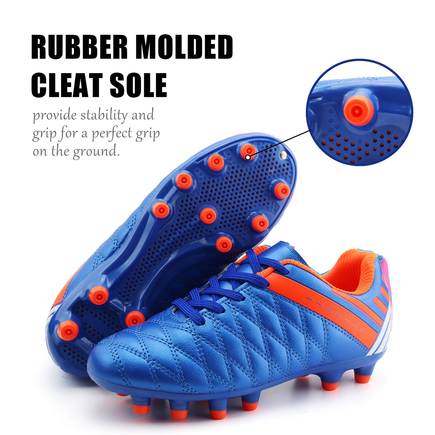 Athletic  Boys & Girls Cleated Soccer/Football Shoes