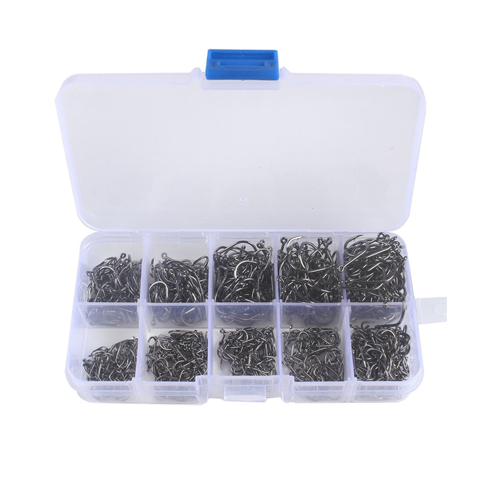 FISHING Hooks Carbon Steel 600/1000 pcs Box