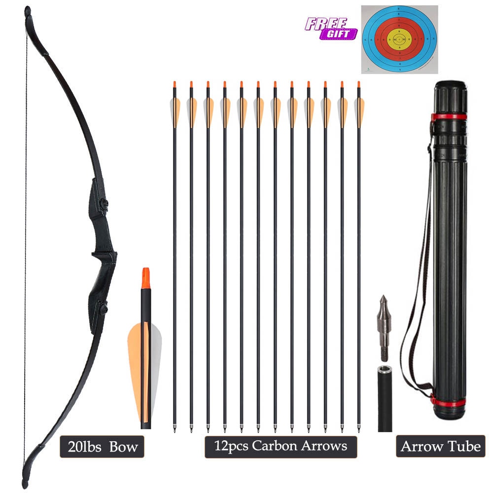 Archery Right/Left Hand Recurve Hunting Bow 20/30/40 lbs