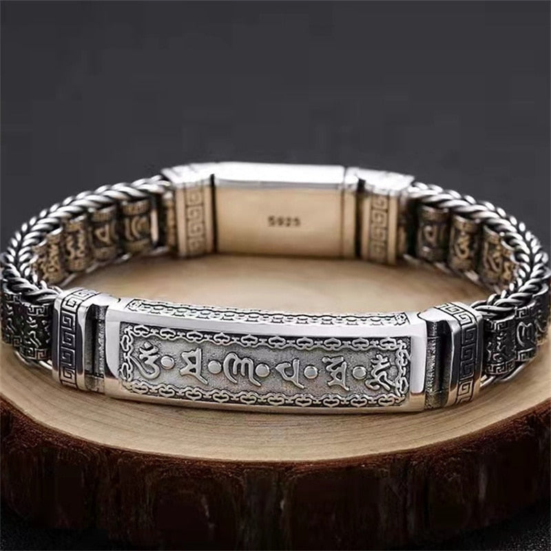 Mens Thai Silver Chain Bracelet Jewelry