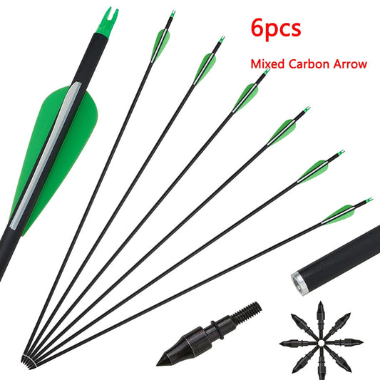 Archery Hunting Carbon Mixed Arrows 31.5 inch