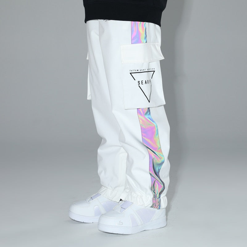 Ski Winter (SEARIPE) Reflective Snow Pants,  Men and Women