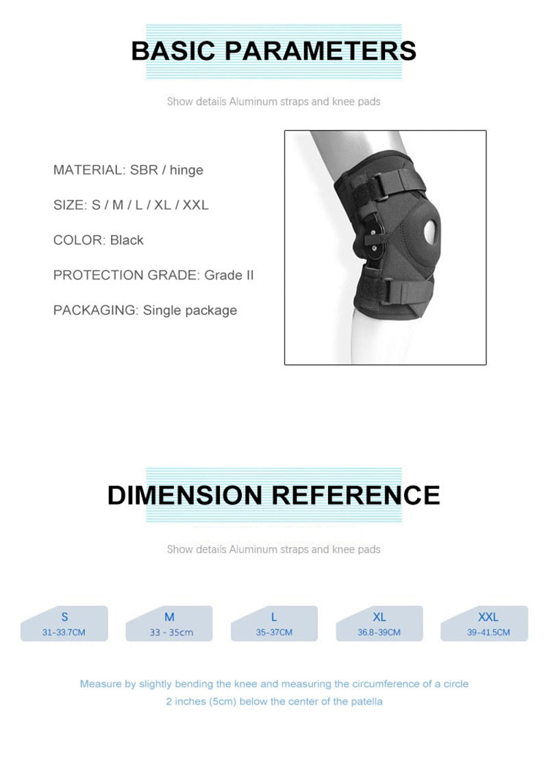 Knee Joint Brace Support Adjustable Knee Stabilizer