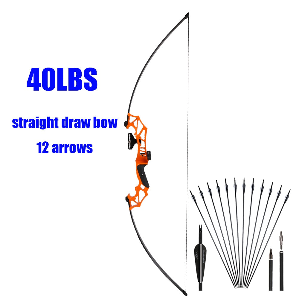 Archery Huntingdoor Recurve Hunting Bow Set 30-40 Lbs