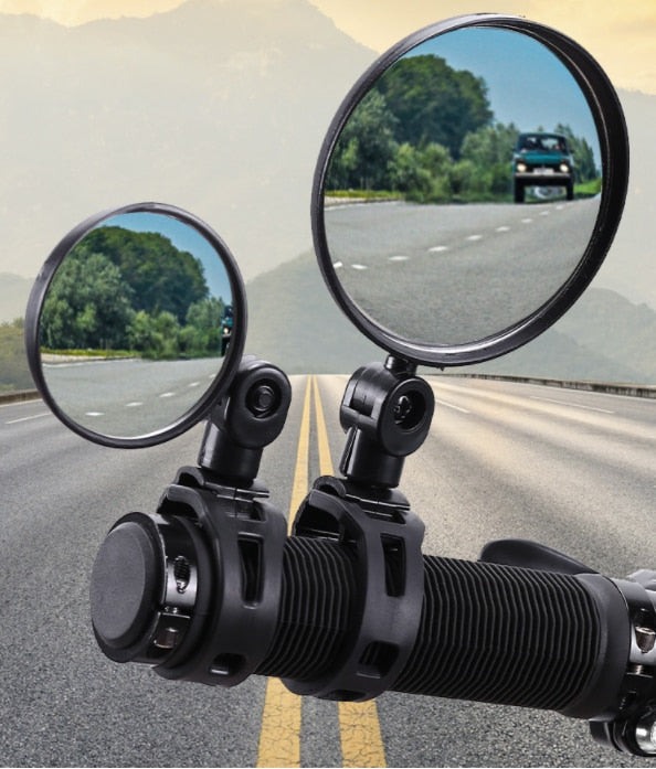 Universal Bicycle Accessory Cycling Rearview Adjustable Wide-Angle Mirror