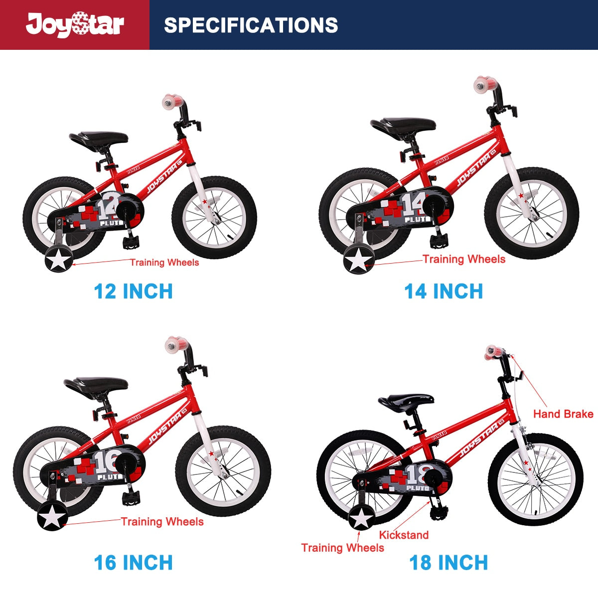 Children "JOYSTAR" Kids Bike,  2-13 Yr Olds