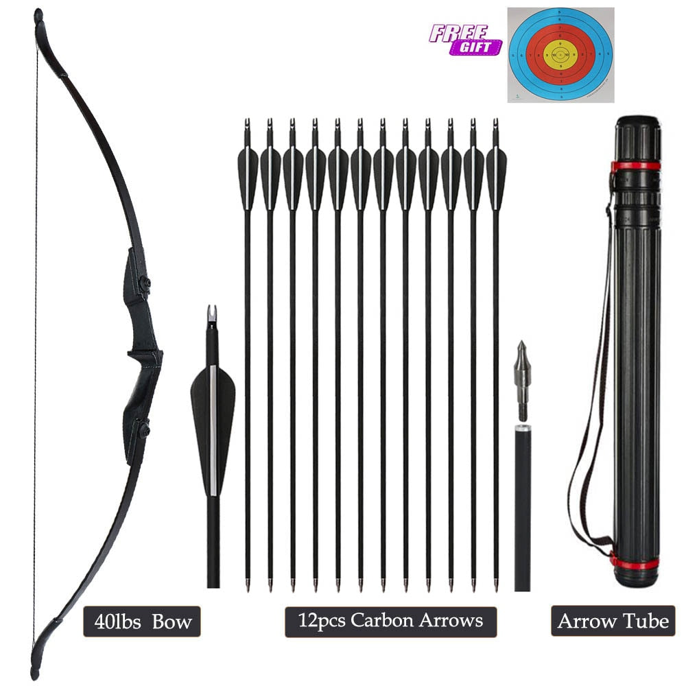 Archery Right/Left Hand Recurve Hunting Bow 20/30/40 lbs